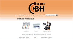 Desktop Screenshot of brindesbh.com.br